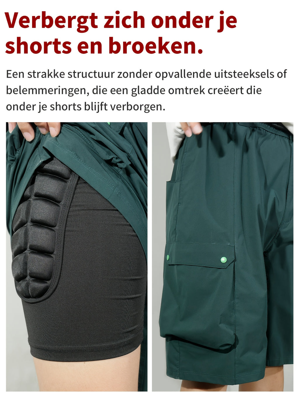 SlopeArmor 3D – Gewatteerde Comfortshorts voor Wintersport en Outdooractiviteiten