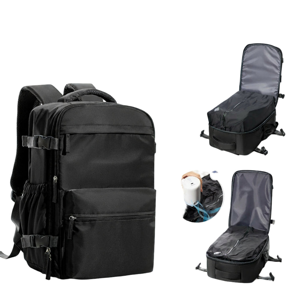 AirVault™ – Handbagage Rugzak met Innovatief Compressiesysteem