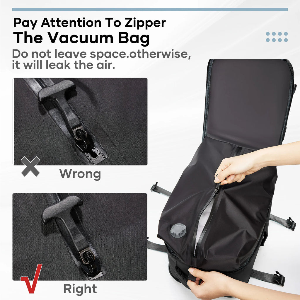 AirVault™ – Handbagage Rugzak met Innovatief Compressiesysteem