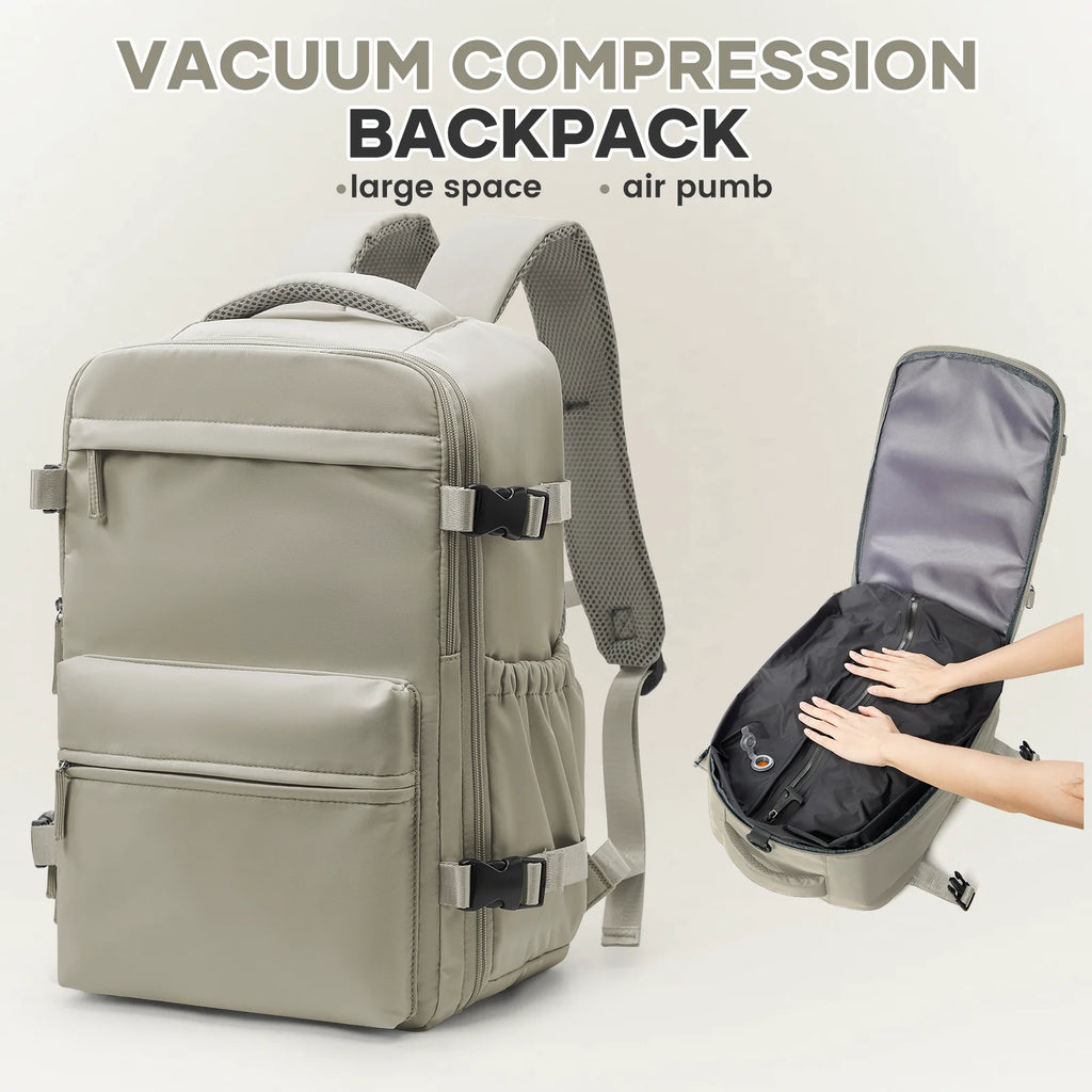 AirVault™ – Handbagage Rugzak met Innovatief Compressiesysteem